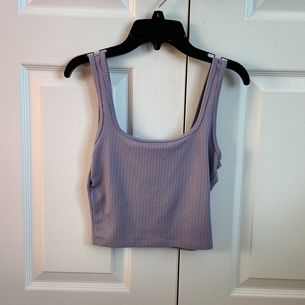 Hollister Lilac Ribbed Women's Tank Top